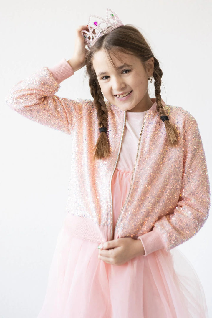 Mila & Rose Peach Sequin Jacket
