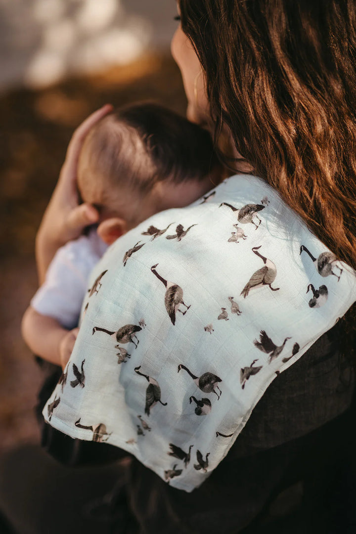 Milkbarn Goose Bamboo Burp Cloth