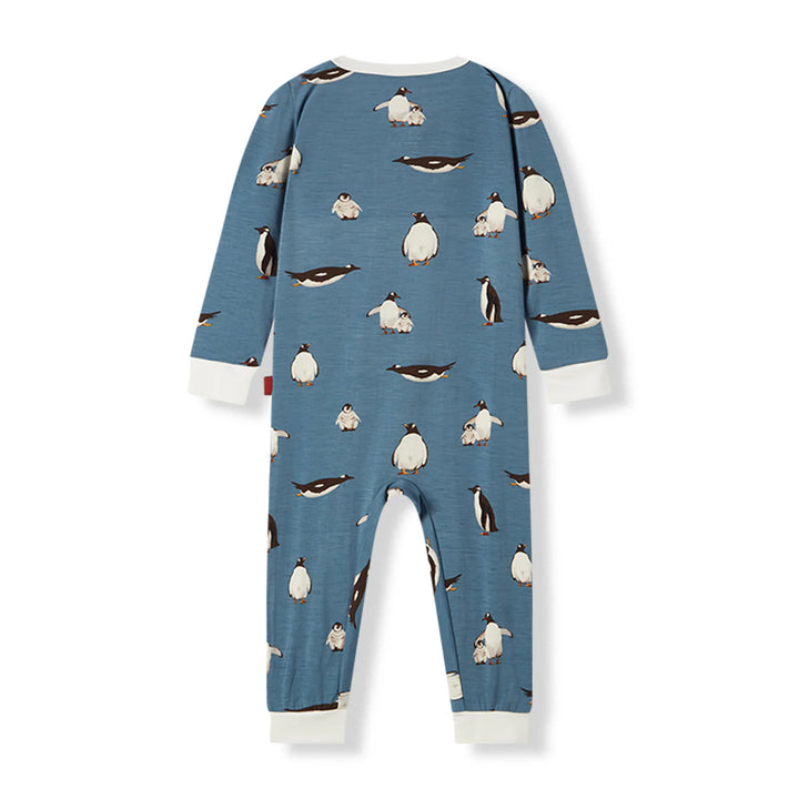 Milkbarn Penguin Luxe Stretch Zipper Pajama
