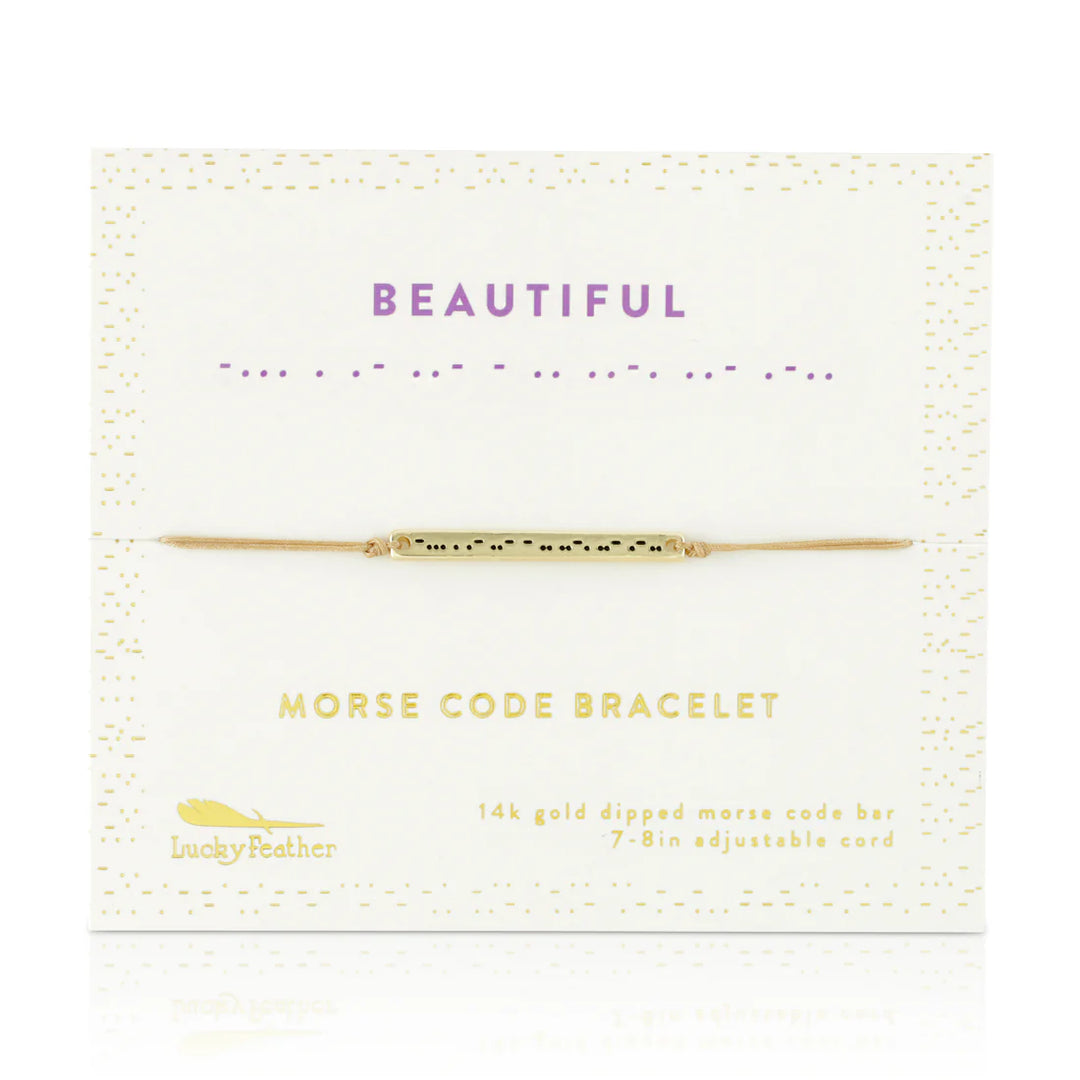 Morse Code Bar Bracelet