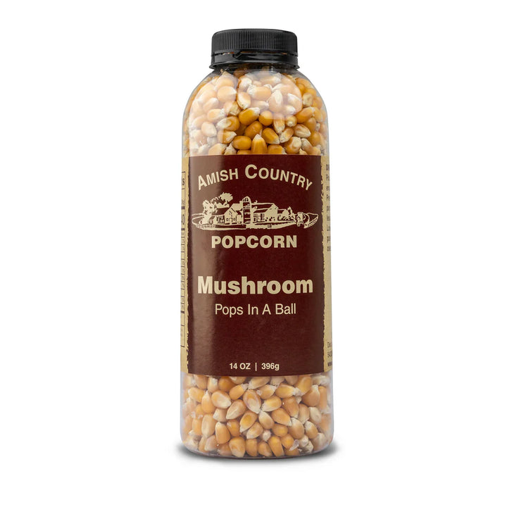Amish Country Popcorn 14oz Bottle of Mushroom Popcorn