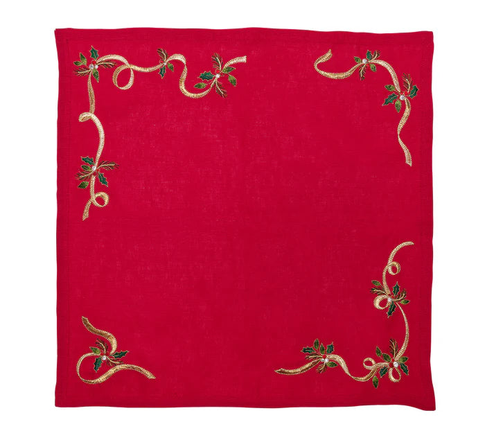 Kim Seybert Dinner Napkin Christmas Ribbon