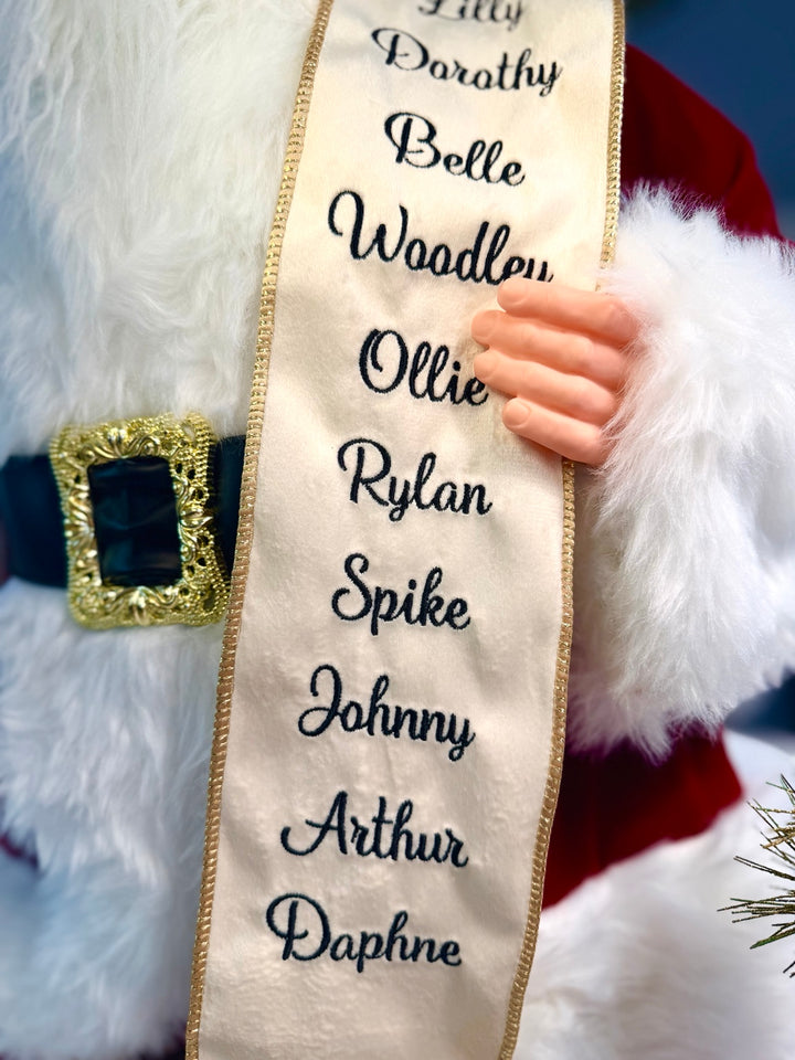 Kurt Adler Personalize Santa with Custom Nice List