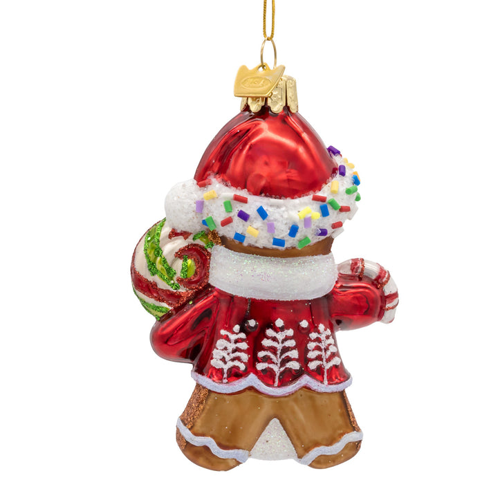 Kurt Adler Noble Gems™ Glass Candy Gingerbread Man Ornament