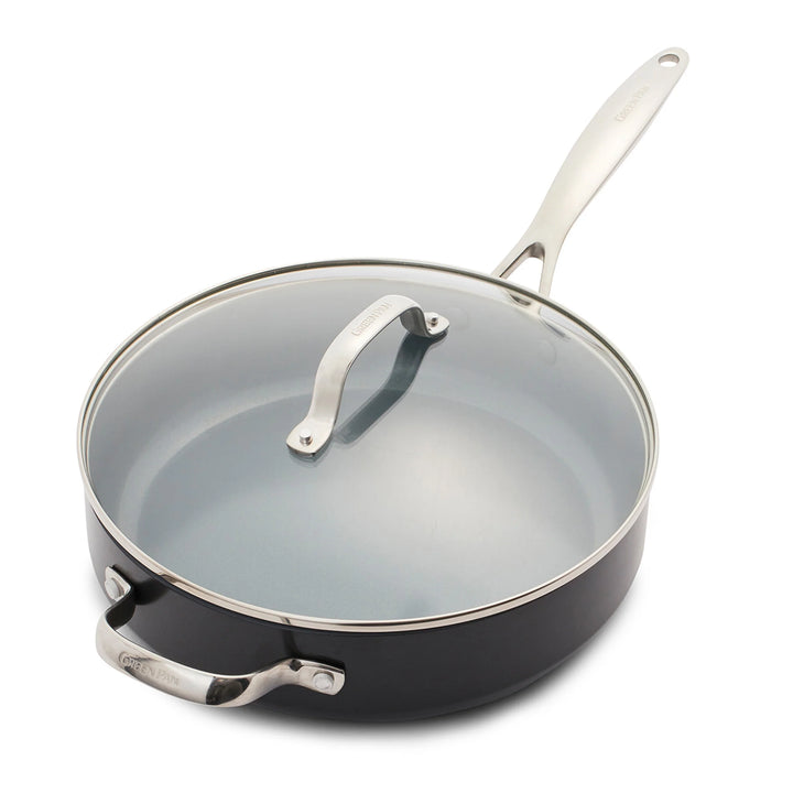 GreenPan Valencia Pro Ceramic Nonstick 4.5-Quart Sauté Pan with Lid