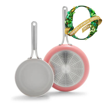 Greenpan Nova Ceramic Nonstick Frypan Set in Coral