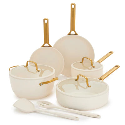 Greenpan Reserve Pro Ceramic Nonstick 10-Piece Cookware Set in Cream