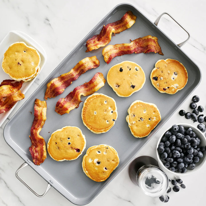 GreenPan Valencia Pro Ceramic Nonstick Double Burner Griddle