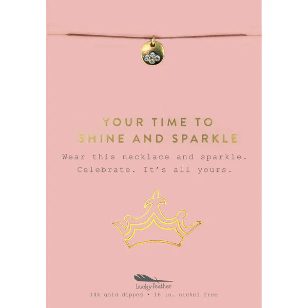 Your Time to Sparkle + Shine Necklace