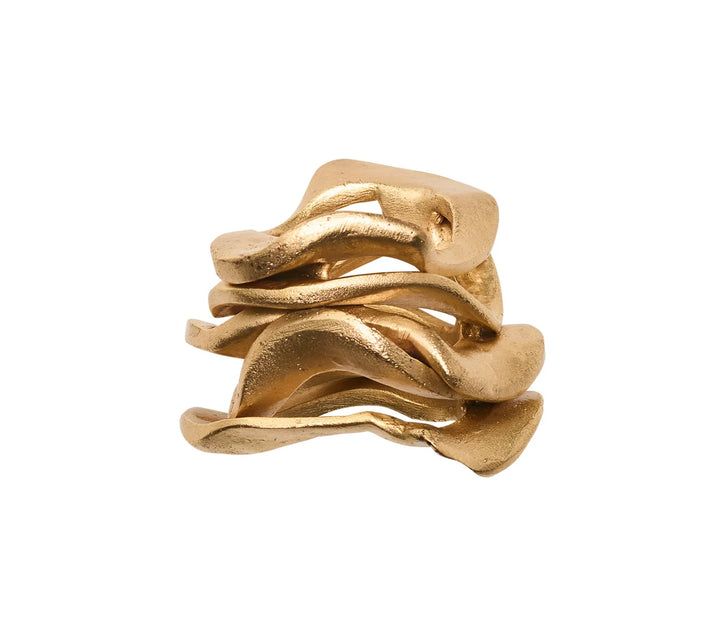 Kim Seybert Gold Flux Napkin Ring