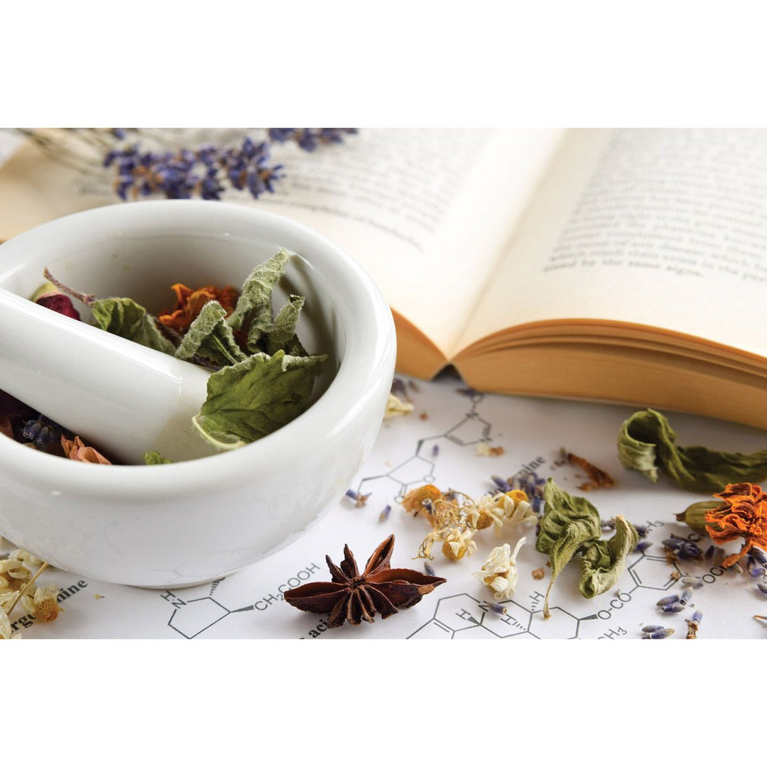 Mortar and Pestle with Pour Spout