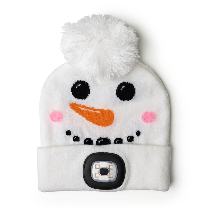 NightScope Kid's Christmas LED Pom Beanie Hat