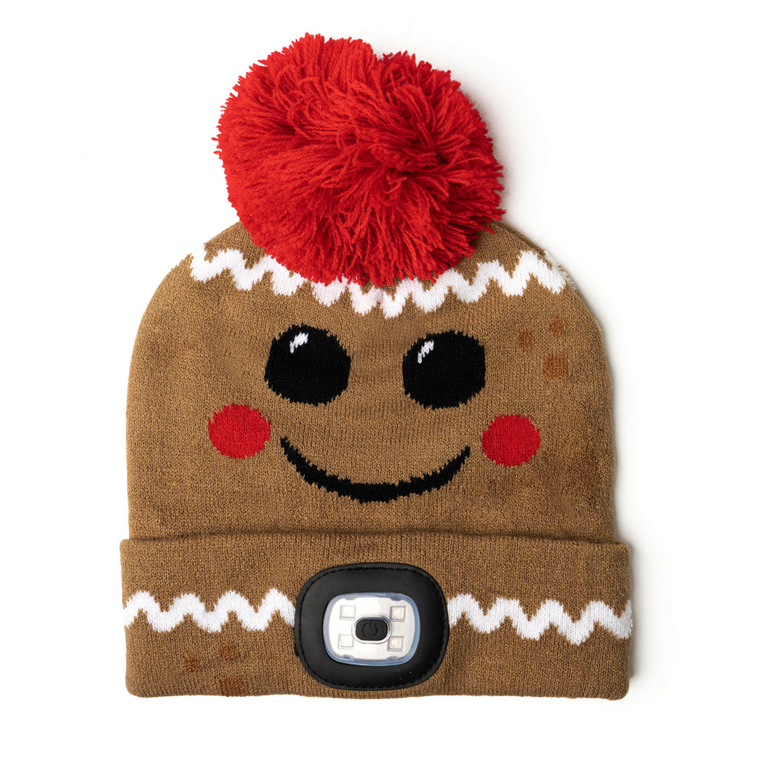 NightScope Kid's Christmas LED Pom Beanie Hat