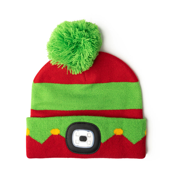 NightScope Kid's Christmas LED Pom Beanie Hat