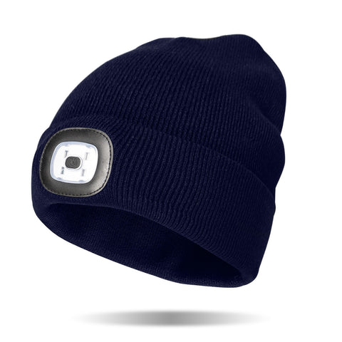 Night Scope Rechargeable LED Beanie - Navy
