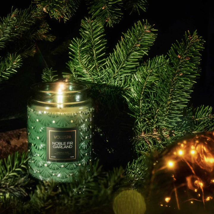 Voluspa Noble Fir Garland Candle