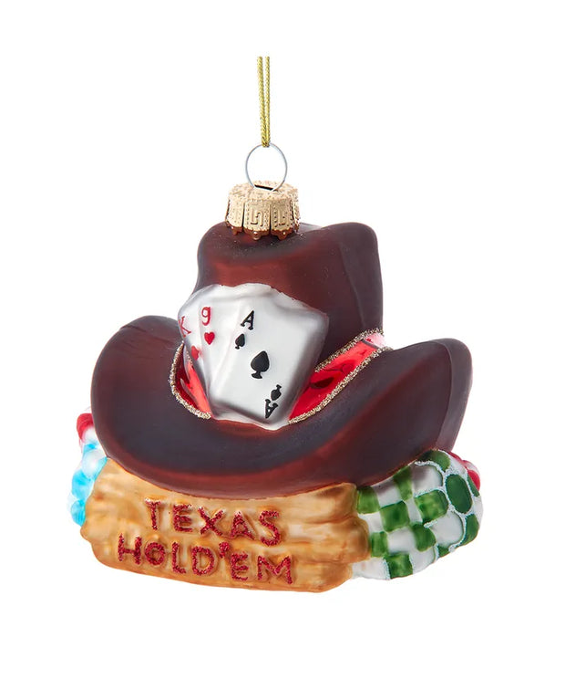 Noble Gems™ Glass Texas Hold 'Em Ornaments - Assorted