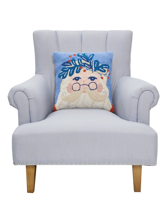 Peking Handicrafts Nordic Blue Santa Hook Pillow