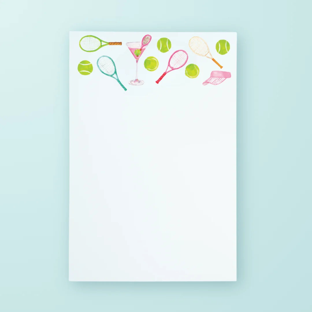 Taylor Paladino Tennis & Cocktails Pattern Notepad