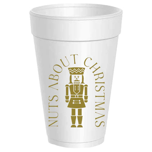 Nuts About Christmas Styrofoam Cups
