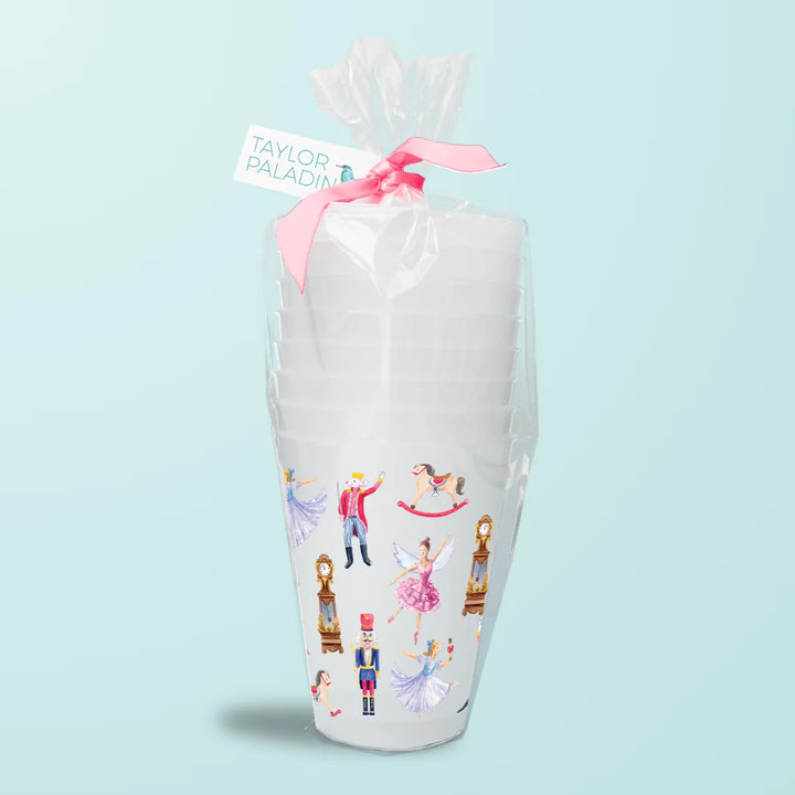 Taylor Paladino Holiday Frosted Cups Set of 6