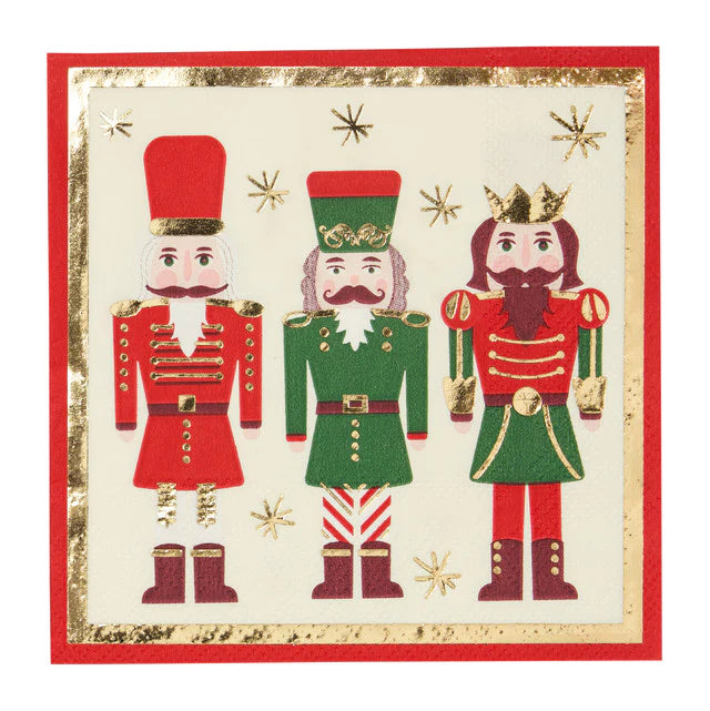 Sophistiplate Nutcracker Christmas Paper Cocktail Napkins