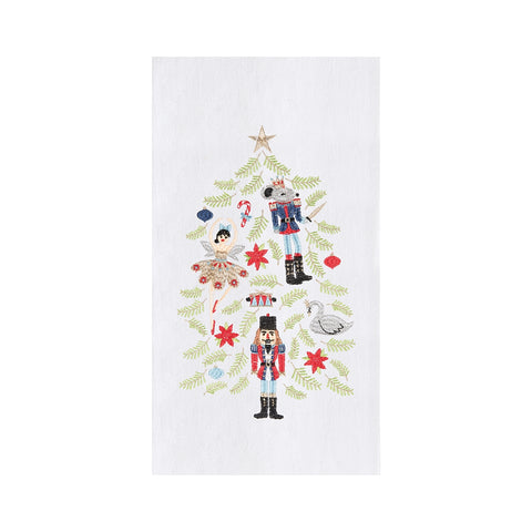 Nutcrackers Christmas Tree Towel
