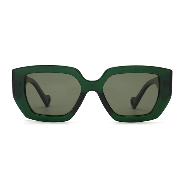 Ryan Simkhai Eyeshop - Nyla Sunglasses - Dark Forest Green