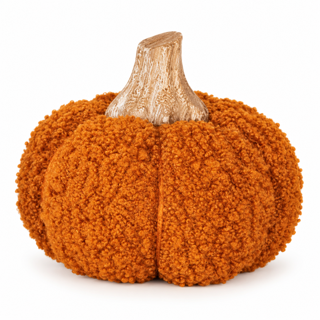 Textured Bouclé Pumpkin