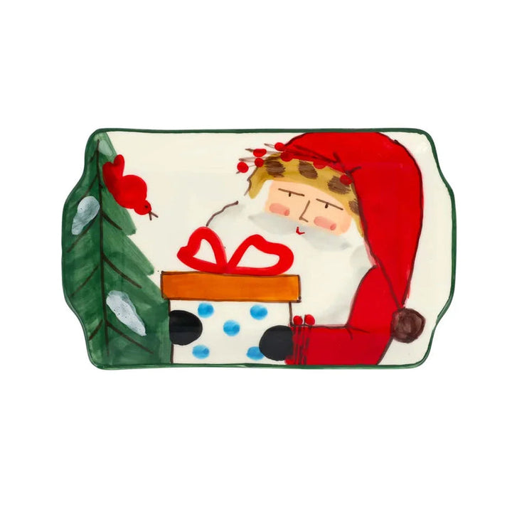 Vietri Old St. Nick 2026 Limited Edition Rectangular Plate