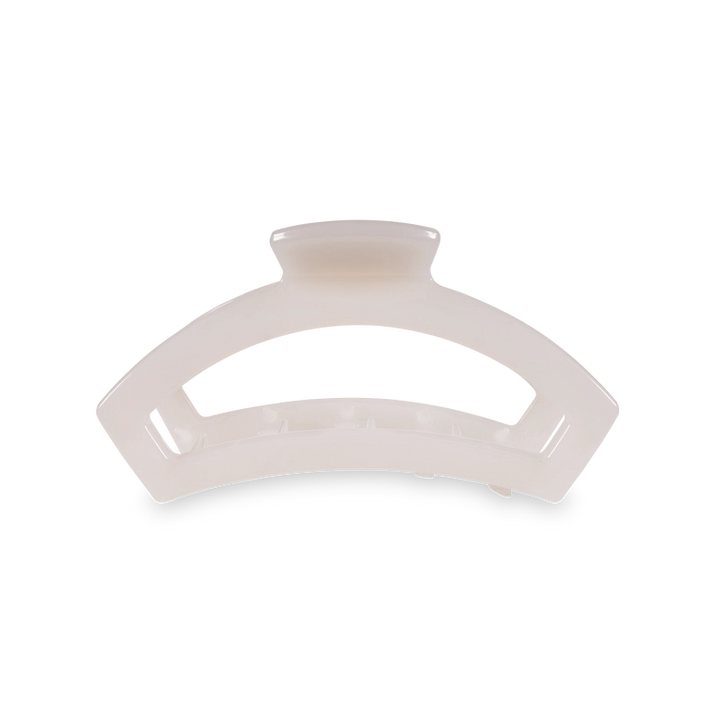 TELETIES Open Hair Clip Coconut White