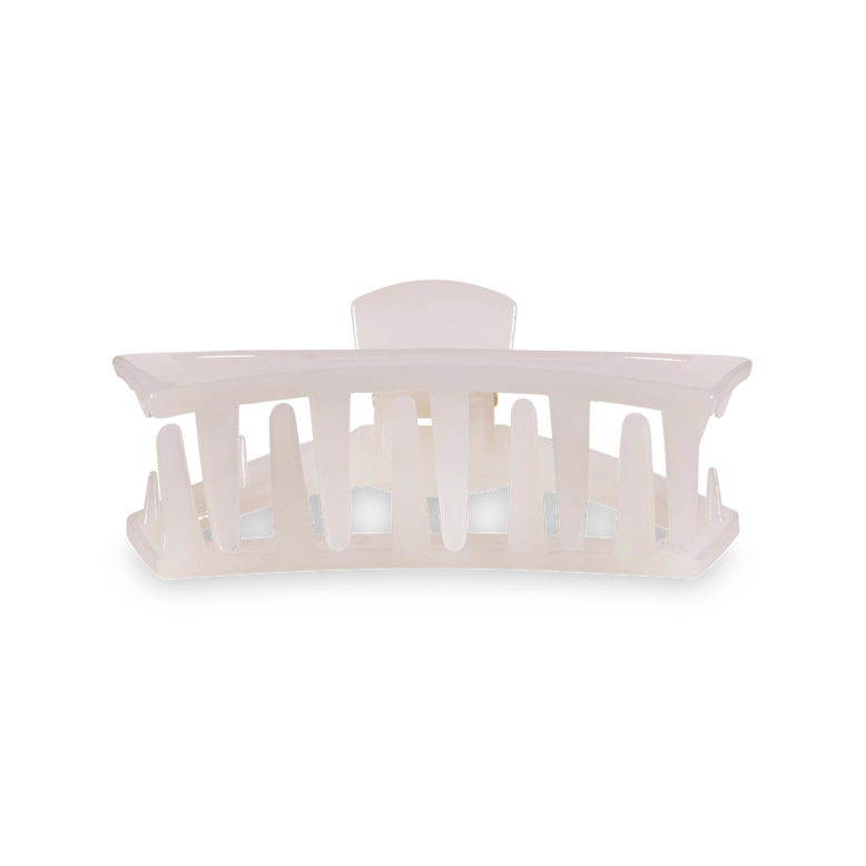 TELETIES Open Hair Clip Coconut White