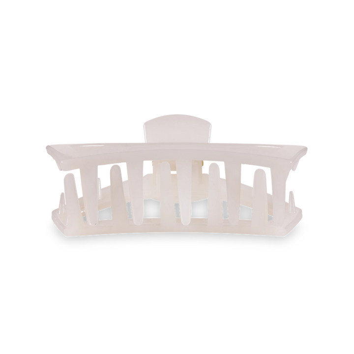 TELETIES Open Hair Clip Coconut White