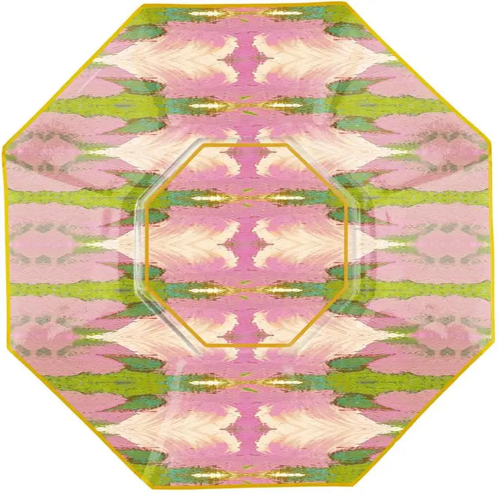 Marye Kelley Decoupage Glass Octagonal Plate