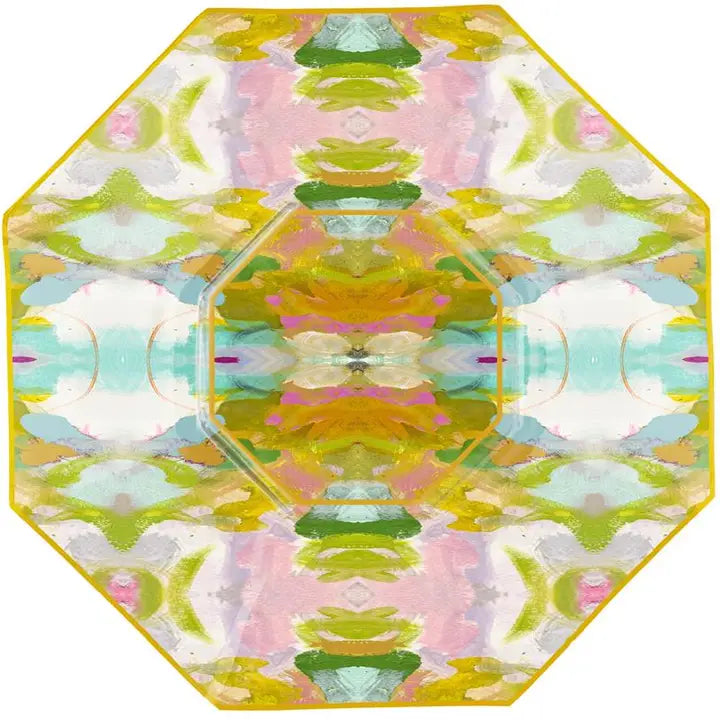 Marye Kelley Decoupage Glass Octagonal Plate
