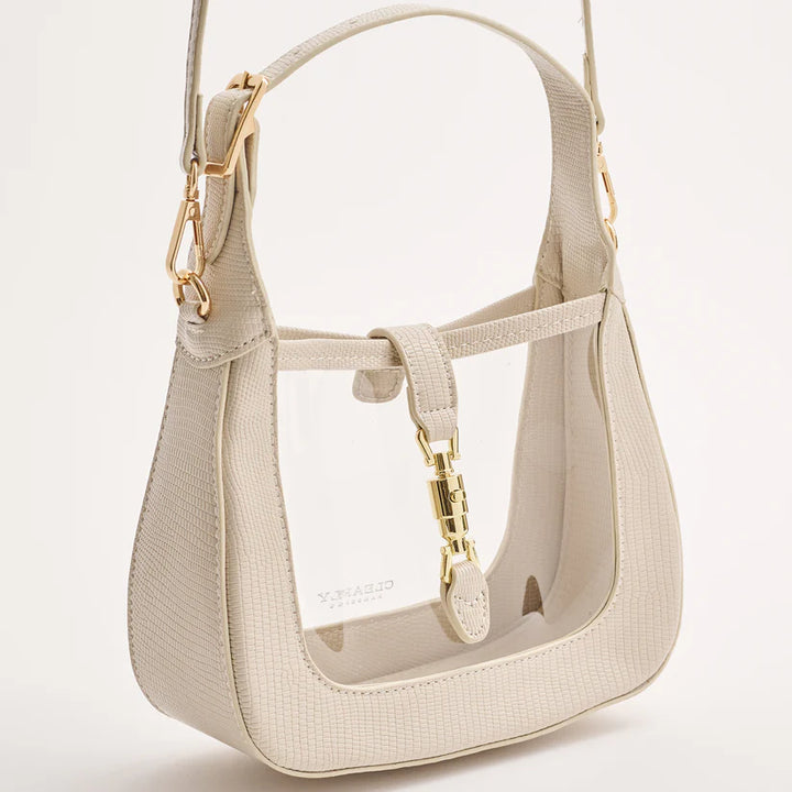 Clearly Handbag Paige In Ivory
