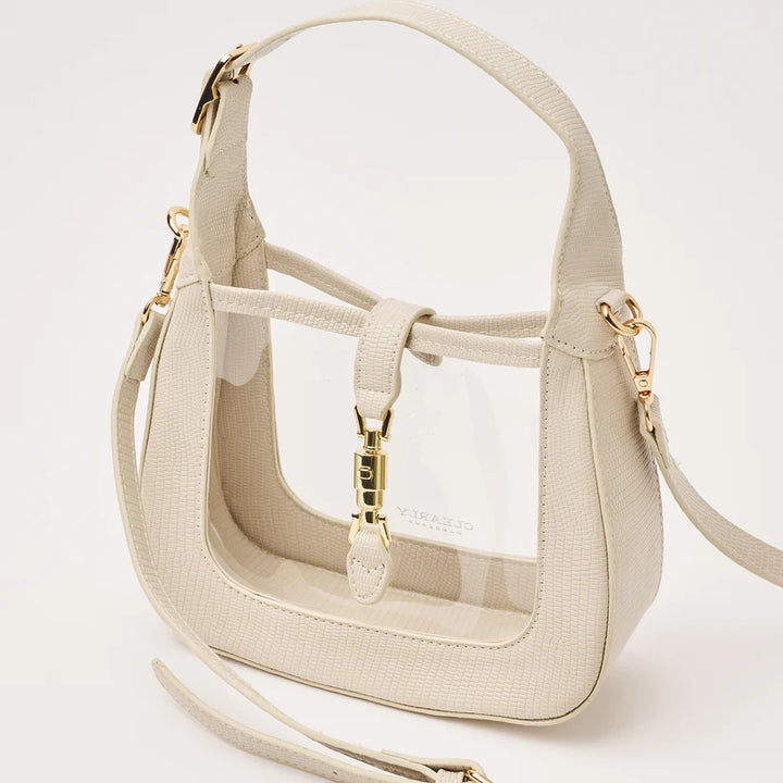 Clearly Handbag Paige In Ivory
