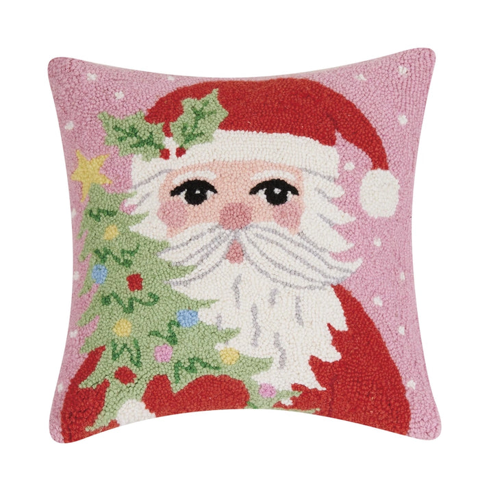 Peking Handicrafts Santa Holding Tree Hook Pillow