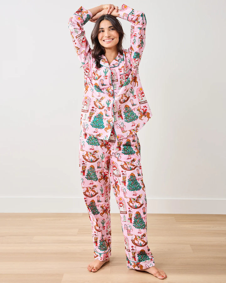 Printfresh Long PJ Set in Cowboy Christmas