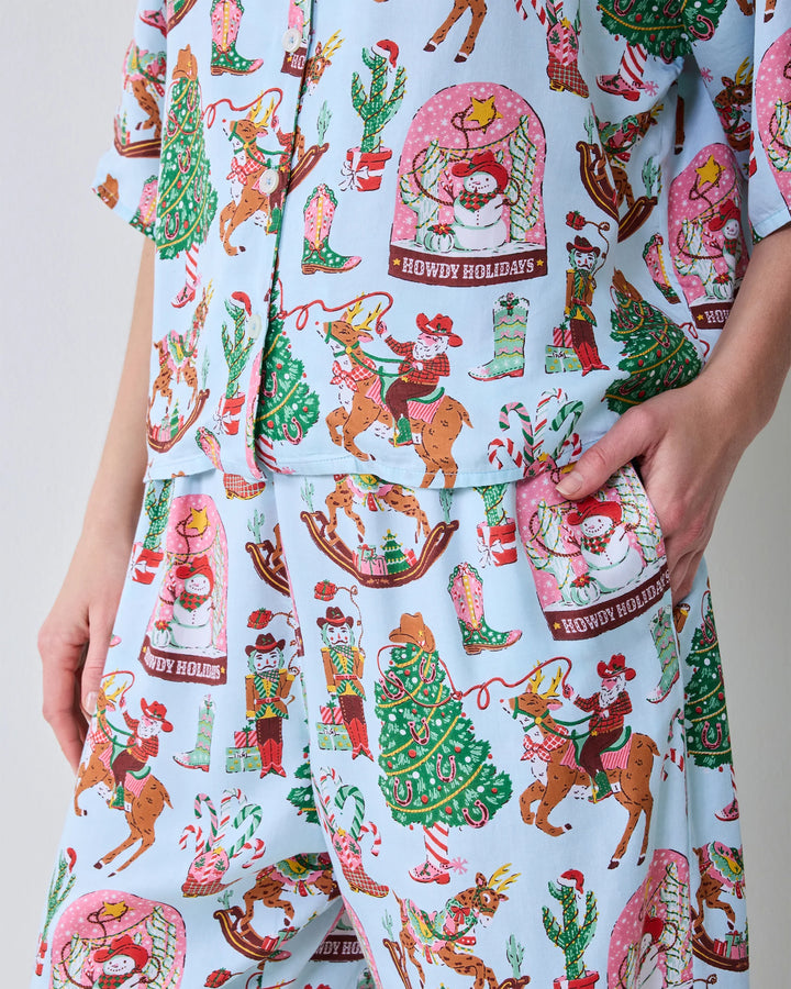 Printfresh Cowboy Christmas Wildest Dreams Pajama Set