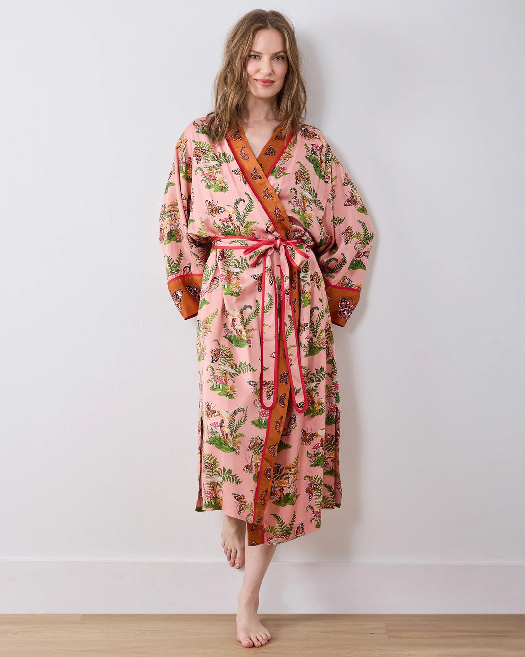PrintFresh Rosewood Butterfly Forager Robe