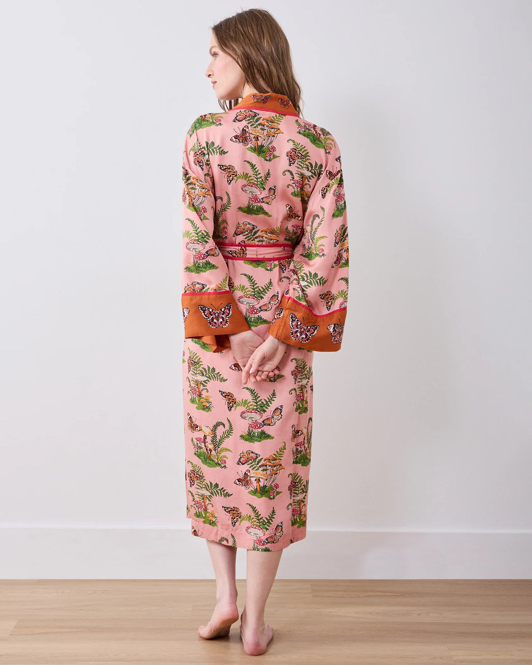 PrintFresh Rosewood Butterfly Forager Robe