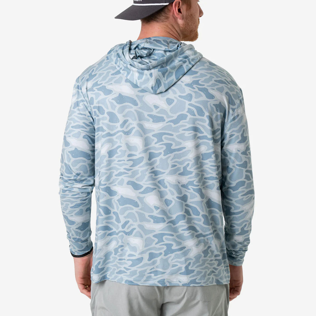 Burlebo Men's Seaside Camo Performance Hoodie