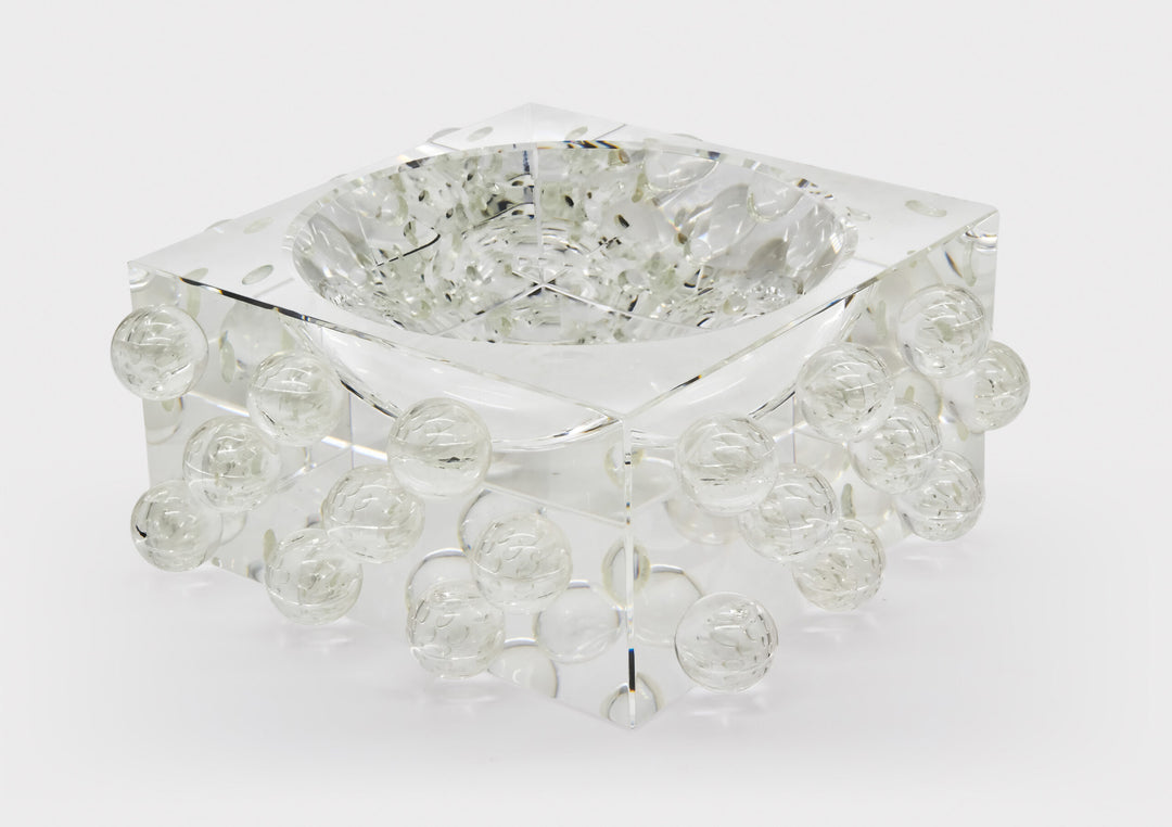 Crystal Scattered Balls Glass Bowl