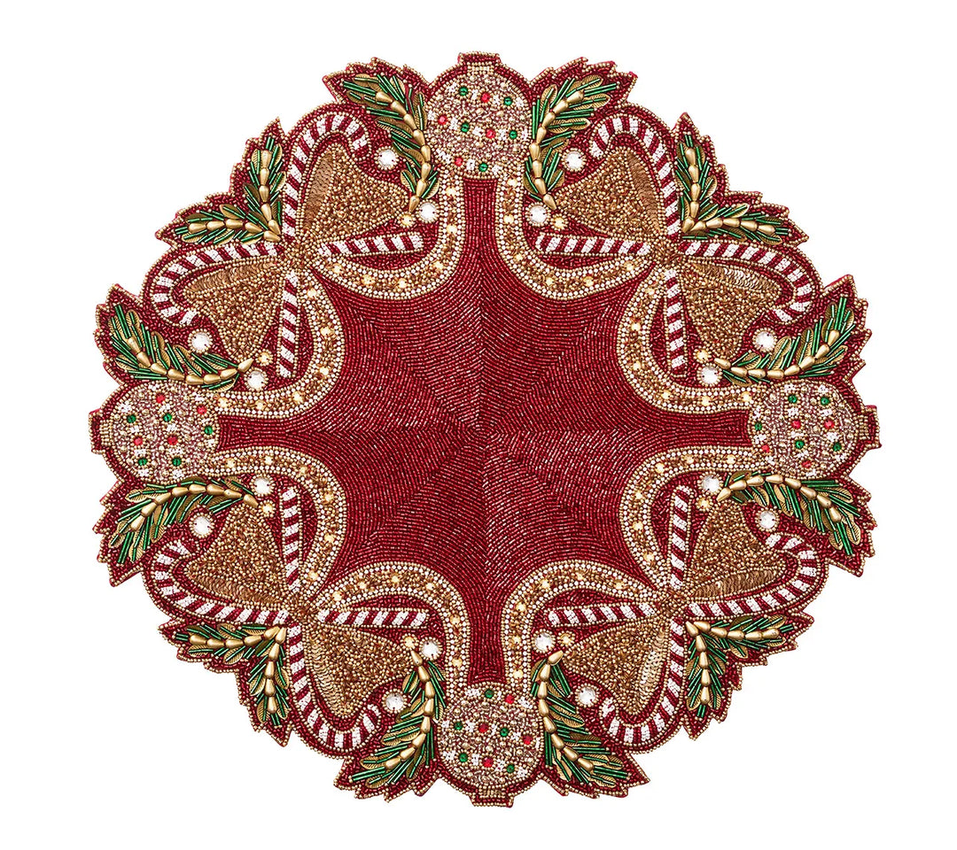 Kim Seybert Candy Cane Bow Placemat