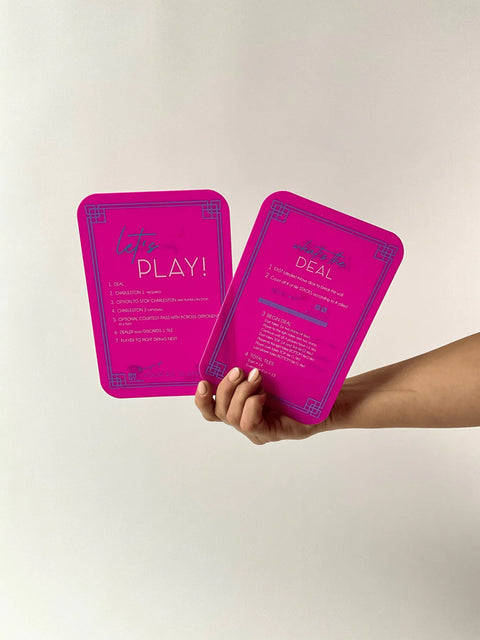 Oh My Mahjong - Mahjong Shuffler Cards - Pink