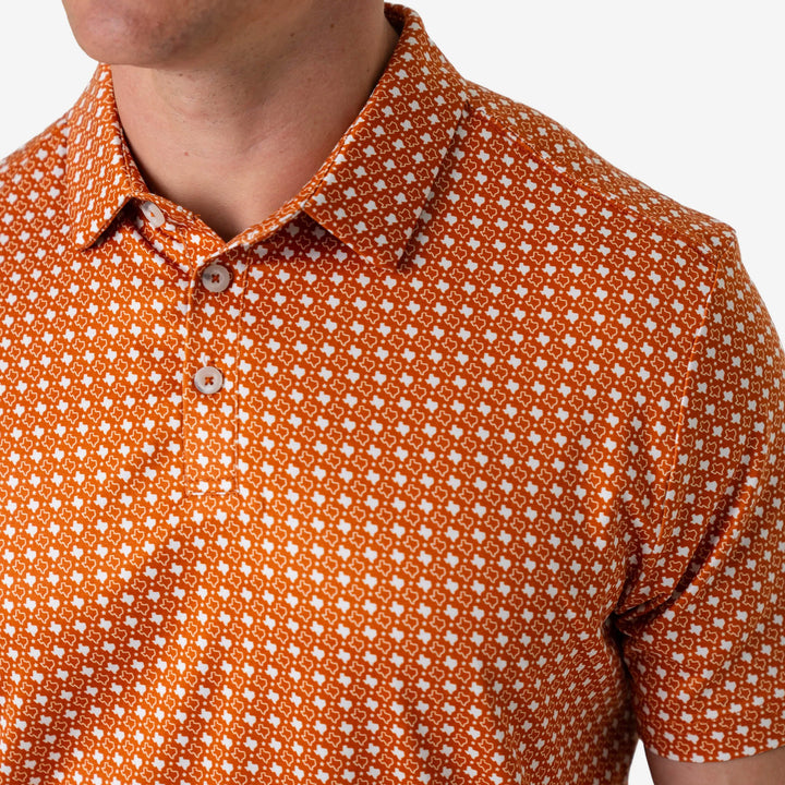 Burlebo Texas Orange Performance Polo