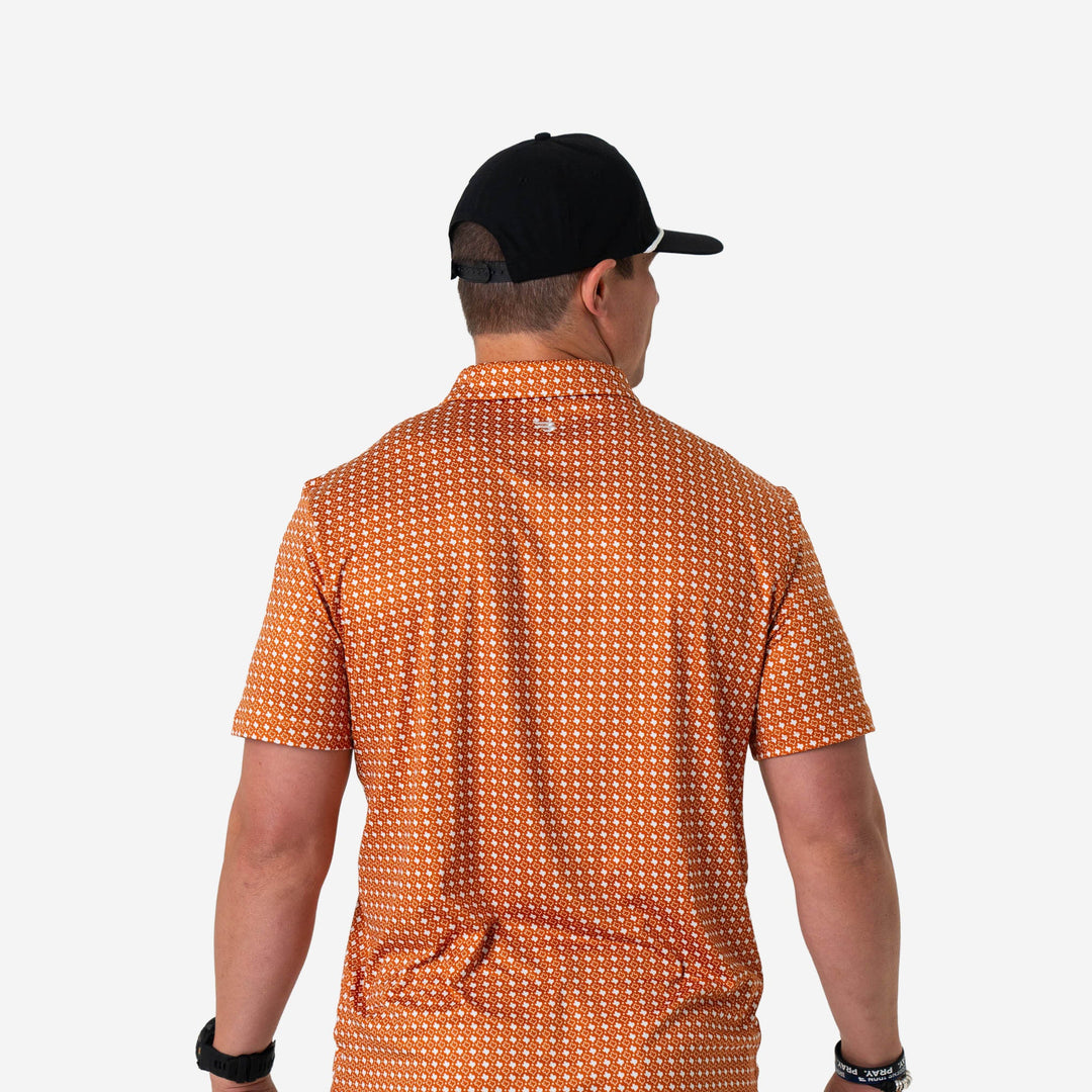 Burlebo Texas Orange Performance Polo