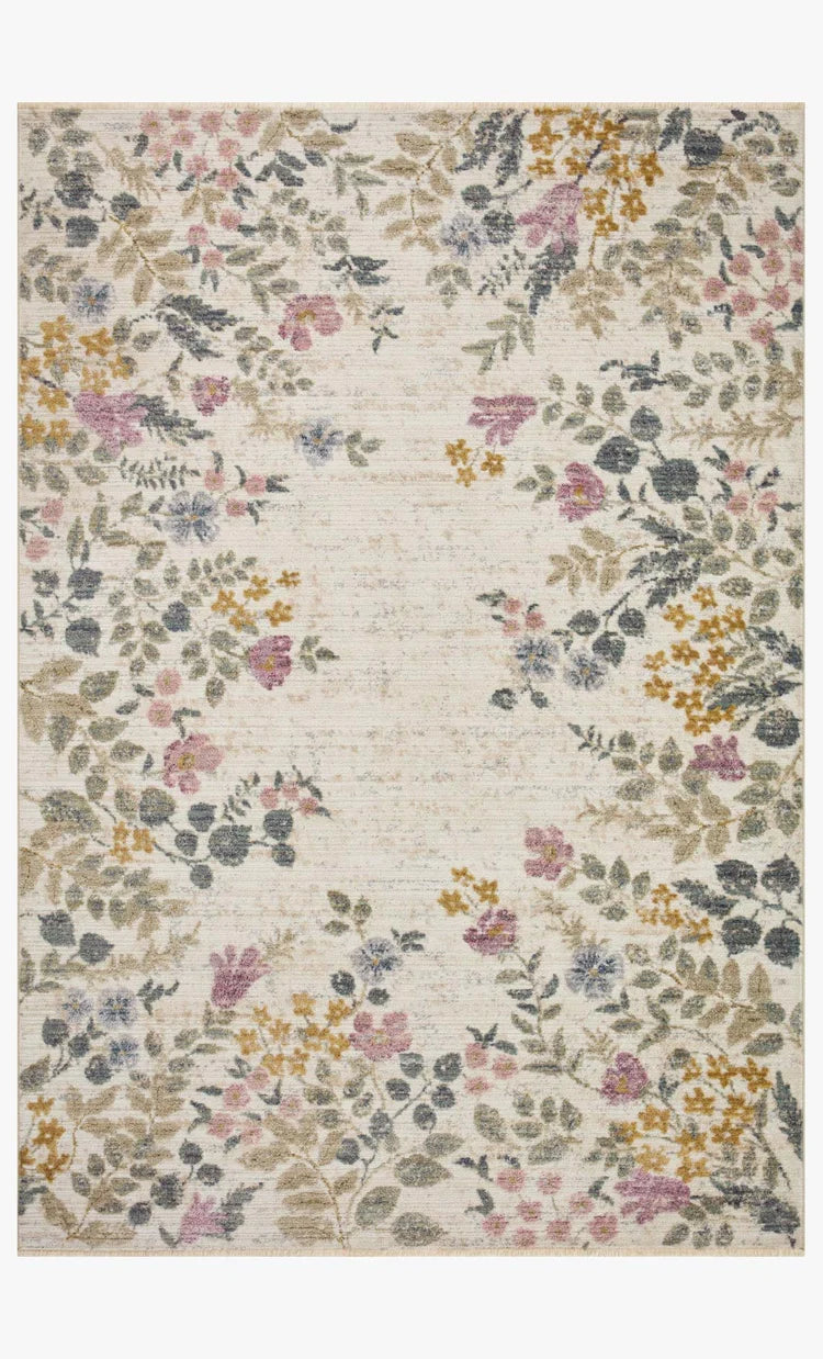 Rifle Paper Co x Loloi Provence Collection Abbey Ivory Rug