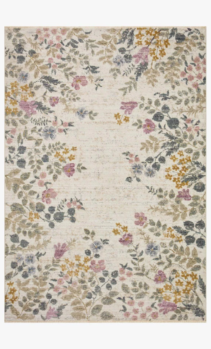Rifle Paper Co x Loloi Provence Collection Abbey Ivory Rug